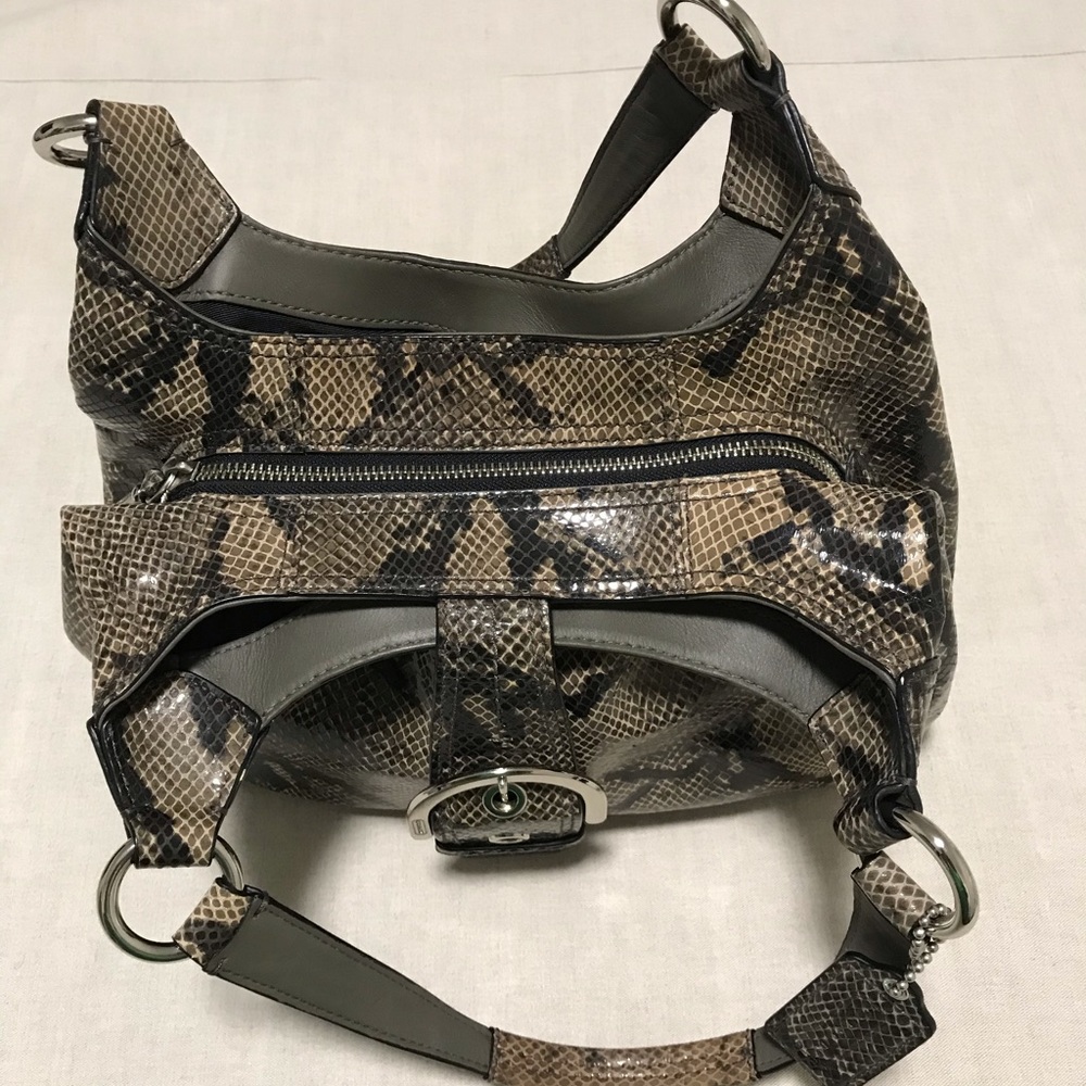 Coach Embossed Python Hobo/Satchel Purse - image 3